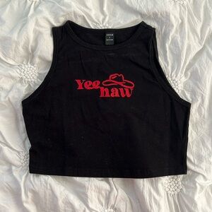 Yeehaw Cropped Tank from SHEIN